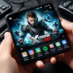 Pure IPTV streaming on TV, tablet and phone showing live sports and movies in 4K