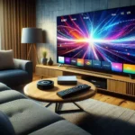 Strong IPTV 4K streaming on Samsung TV showing football match with crystal clarity